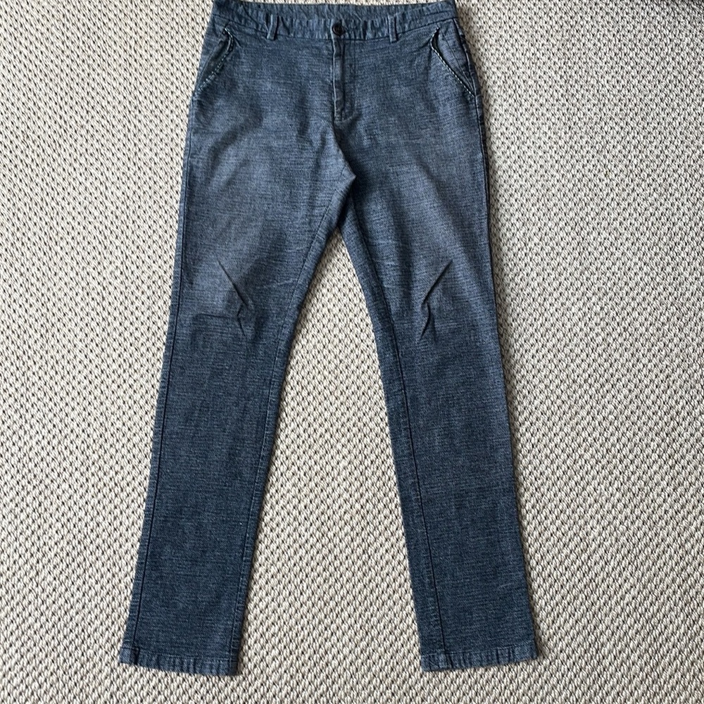 ZQ ZHunque Space Mens Tweed Skinny Ankle Pants Selvedge edge Denim Homme 30/30